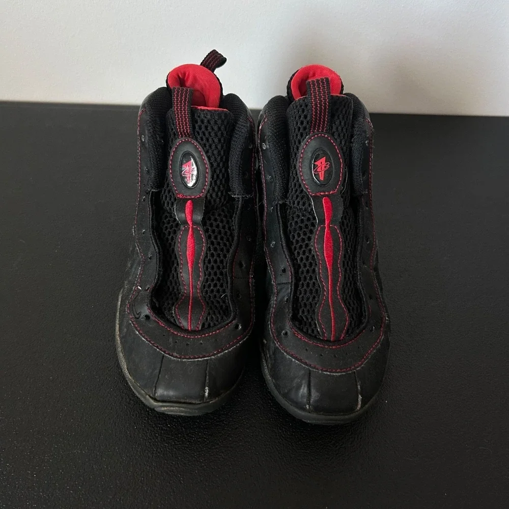 Nike Little Posite One PS Bred Black University Red DV3774-001 Size 1Y Kids Shoe